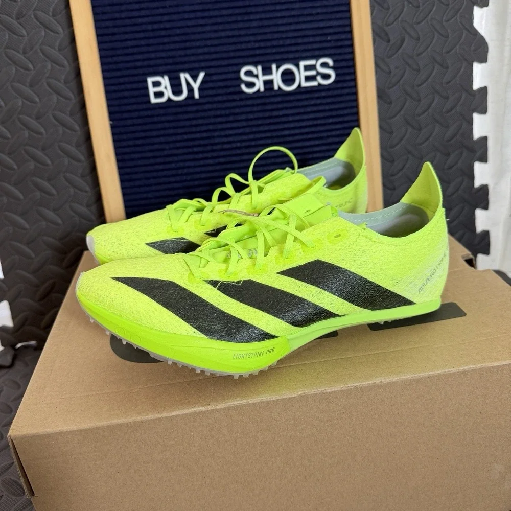 Adidas Adizero Prime SP 3 Strung Spikes Men Size 8 / Women Size 9 Lucid Green